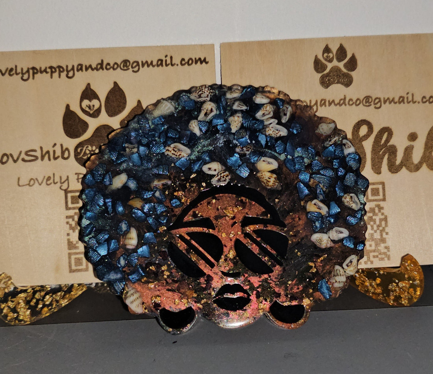 Gamme Antilles-Guyane Africaniz Black Afro en résine (1 pcs)