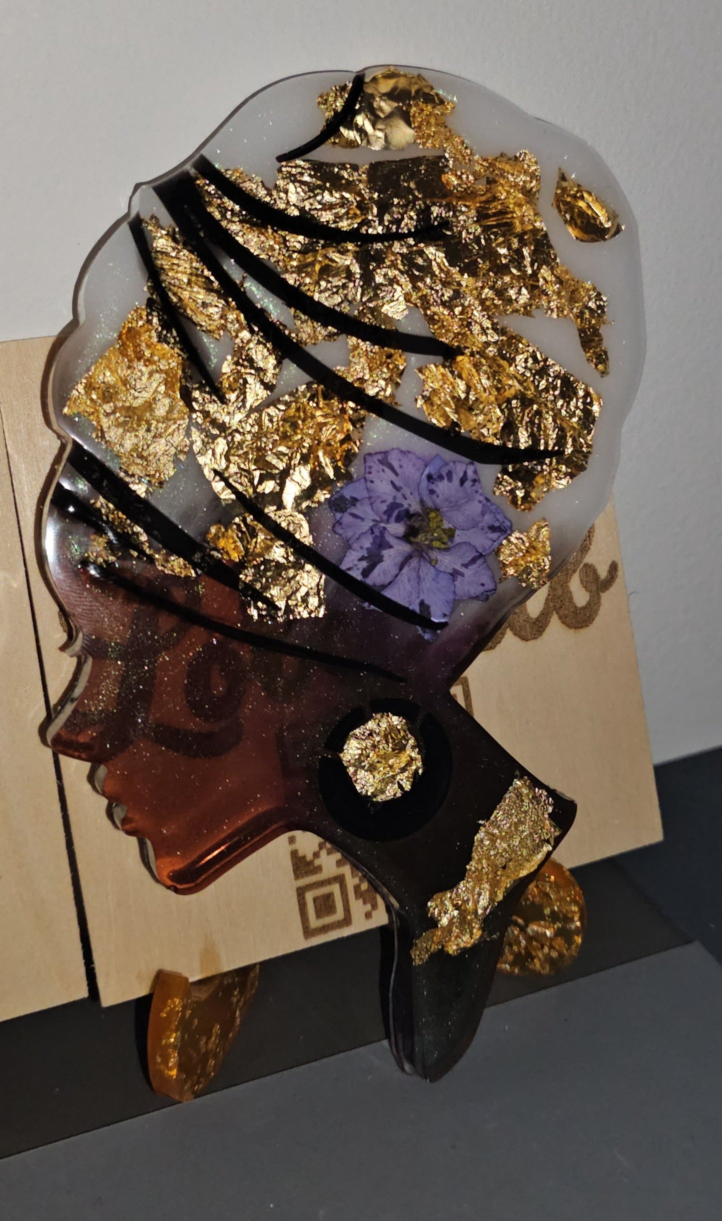 Gamme Antilles-Guyane Africaniz Black Afro en résine (1 pcs)