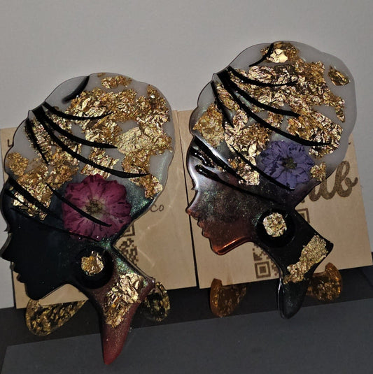 Gamme Antilles-Guyane Africaniz Black Afro en résine (1 pcs)