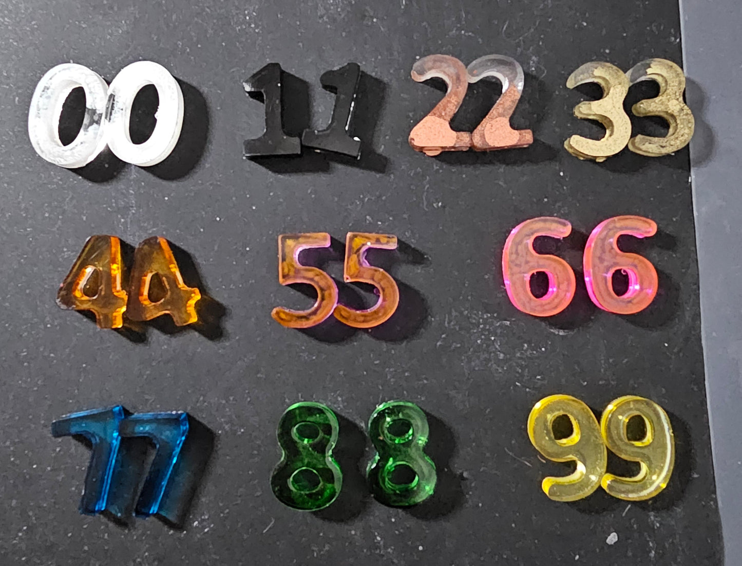 Gamme Alphabets et Chiffres en résine (1 pcs)