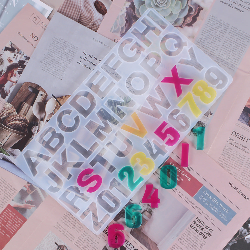 Moule en silicone alphabets "DropShib"