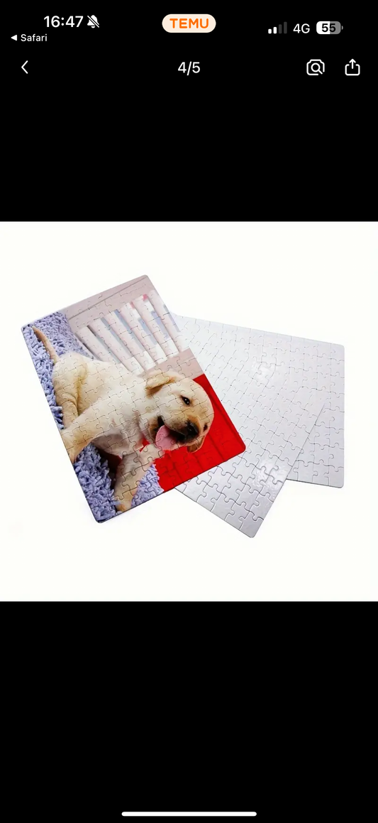 Puzzles en sublimation personnalisable