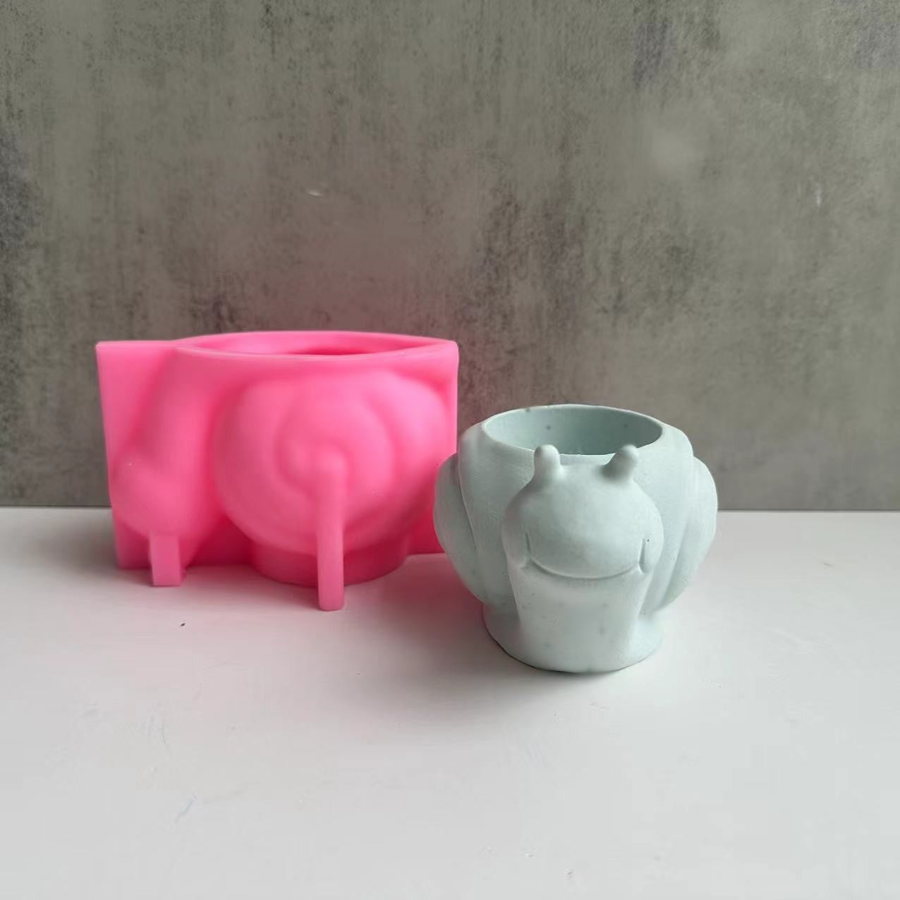 Moule en silicone, pot de fleur d'escargot "DropShib"