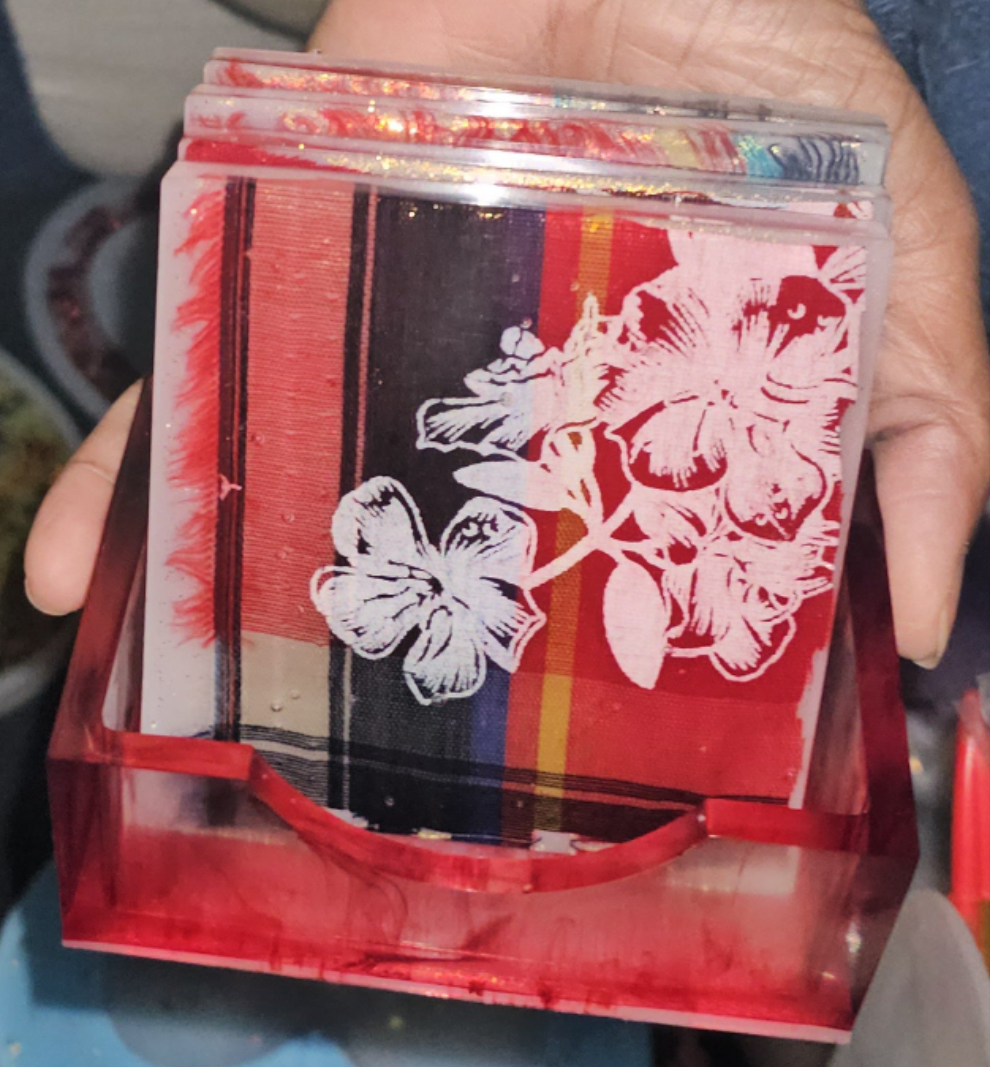 Dessous de verre en résine (par lot)