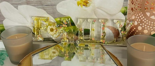 Gamme Décoration - Mots en résine (1 pcs)