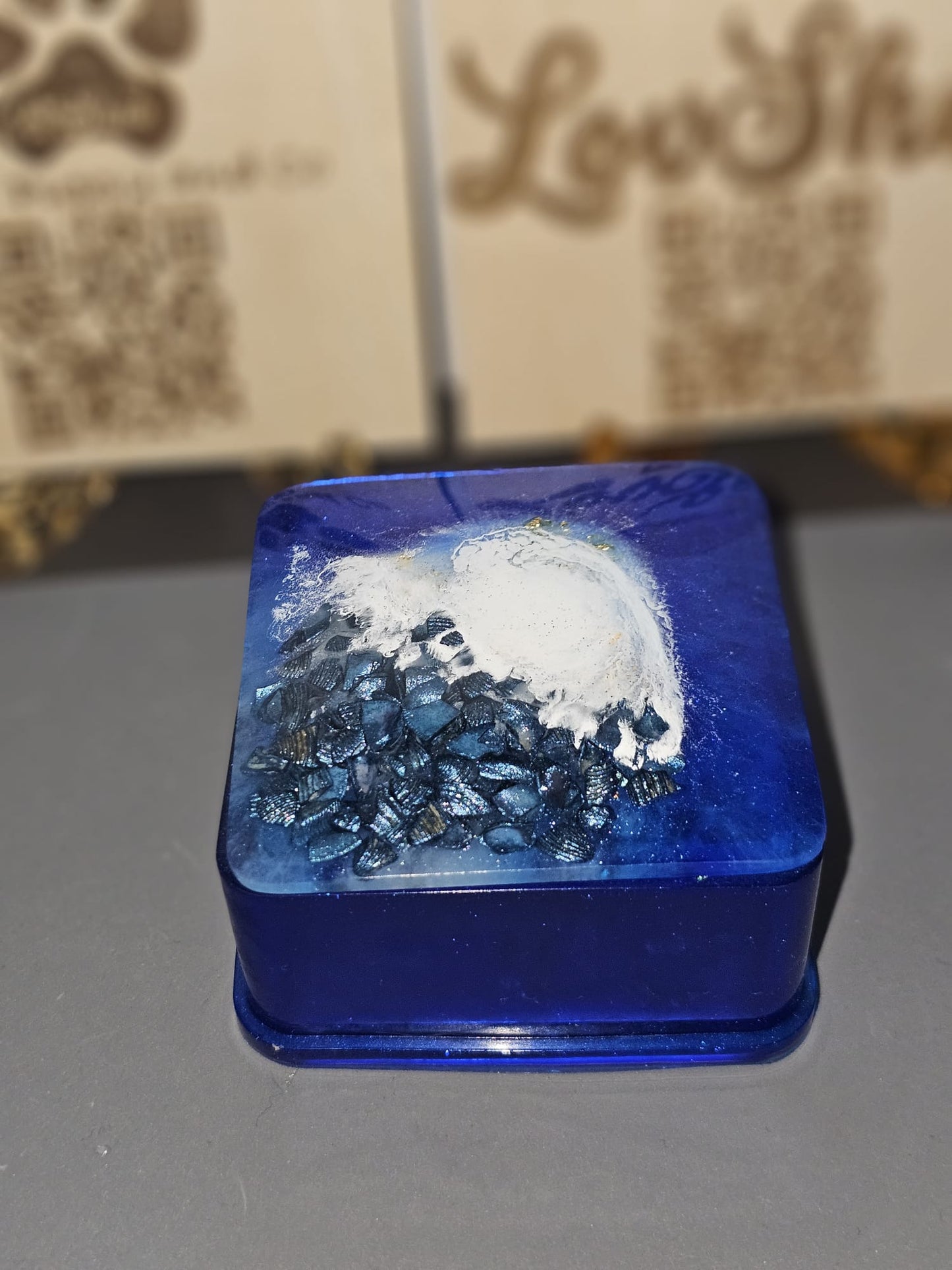Boîte à bijoux en résine (1 pcs)
