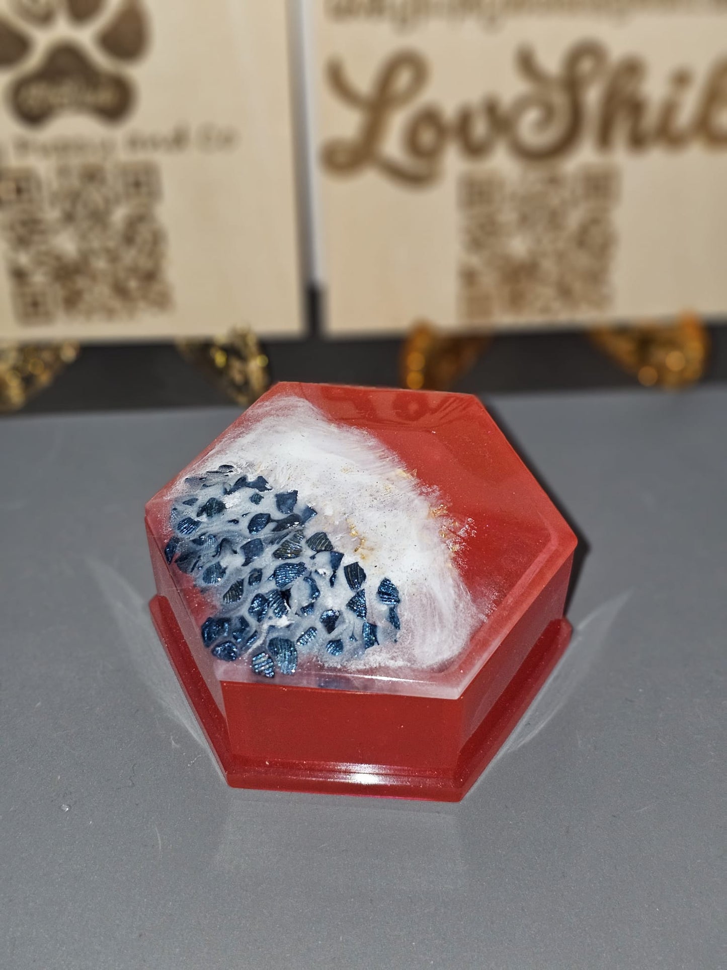Boîte à bijoux en résine (1 pcs)