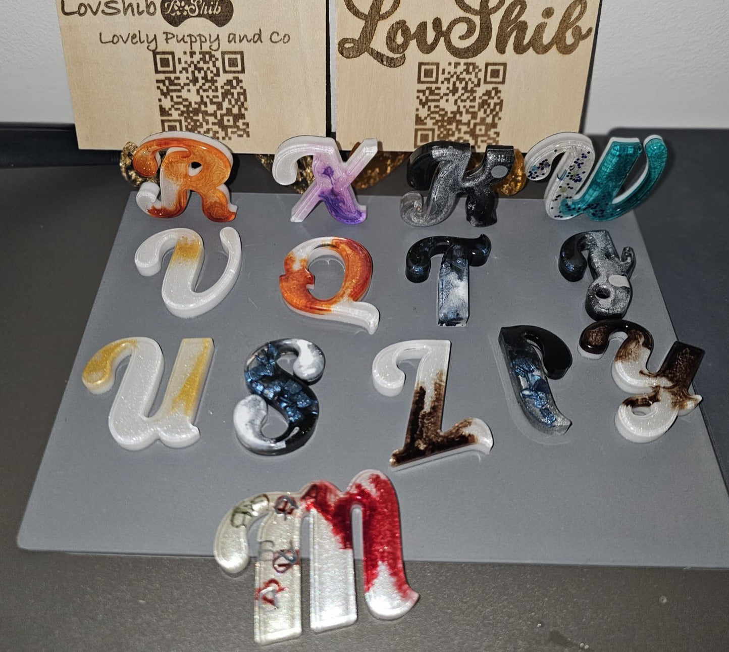 Gamme Alphabets et Chiffres en résine (1 pcs)