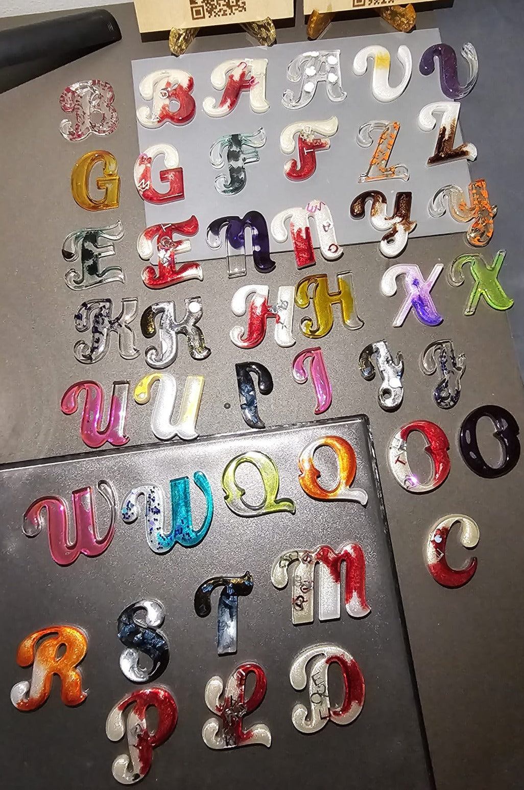 Gamme Alphabets et Chiffres en résine (1 pcs)