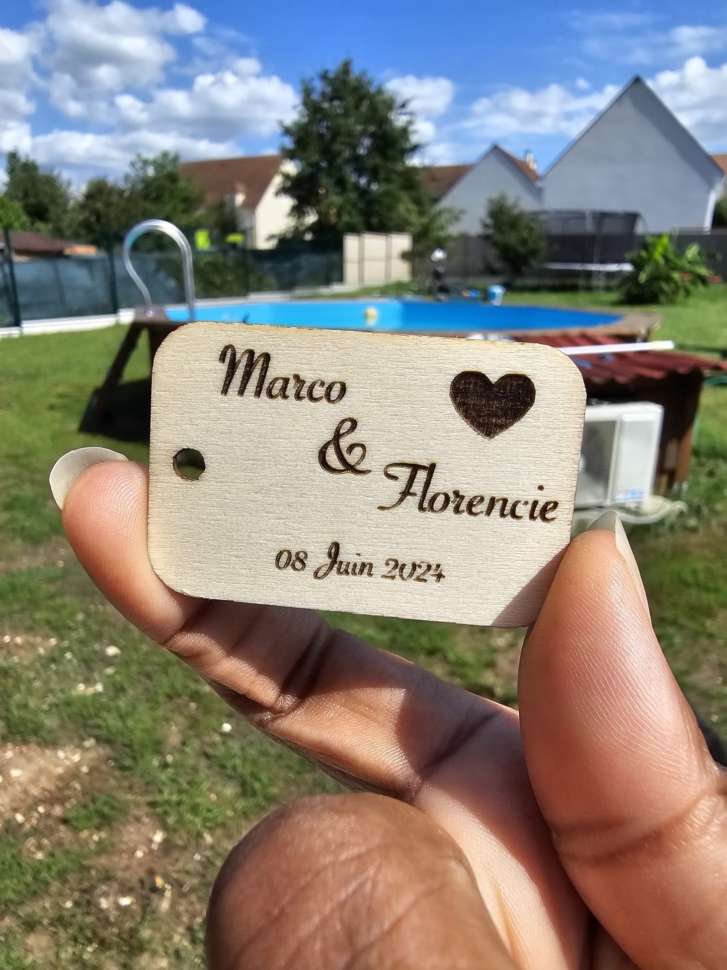 Portes Clés personnalisable à graver (1 pcs)