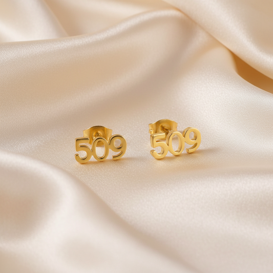 💎🇭🇹 Boucles d’Oreilles HAÏTI 509 en Acier inoxydable • Finition Or ou Argent