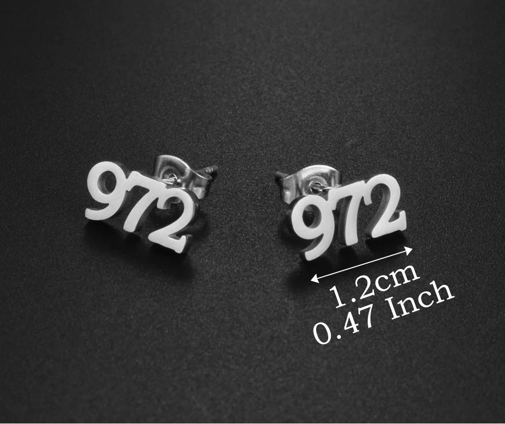 ✨ Petites Boucles d’Oreilles en Acier Inoxydable – 971, 972 🇲🇶, 973 🇬🇫 & 974 🇷🇪