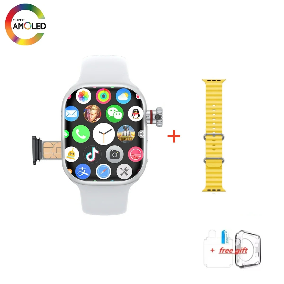 ⌚ Montre SmartWatch CD99 X 5G – Caméra Rotative 180° – GPS – SIM – WiFi