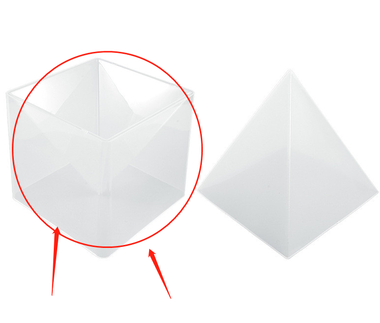 Moule en silicone silicone pyramide "DropShib"