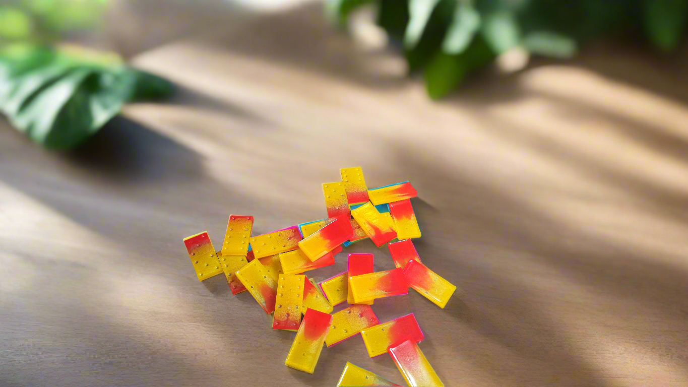 Dominos en résine (28 pcs)