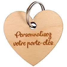 Portes Clés personnalisable à graver (1 pcs)