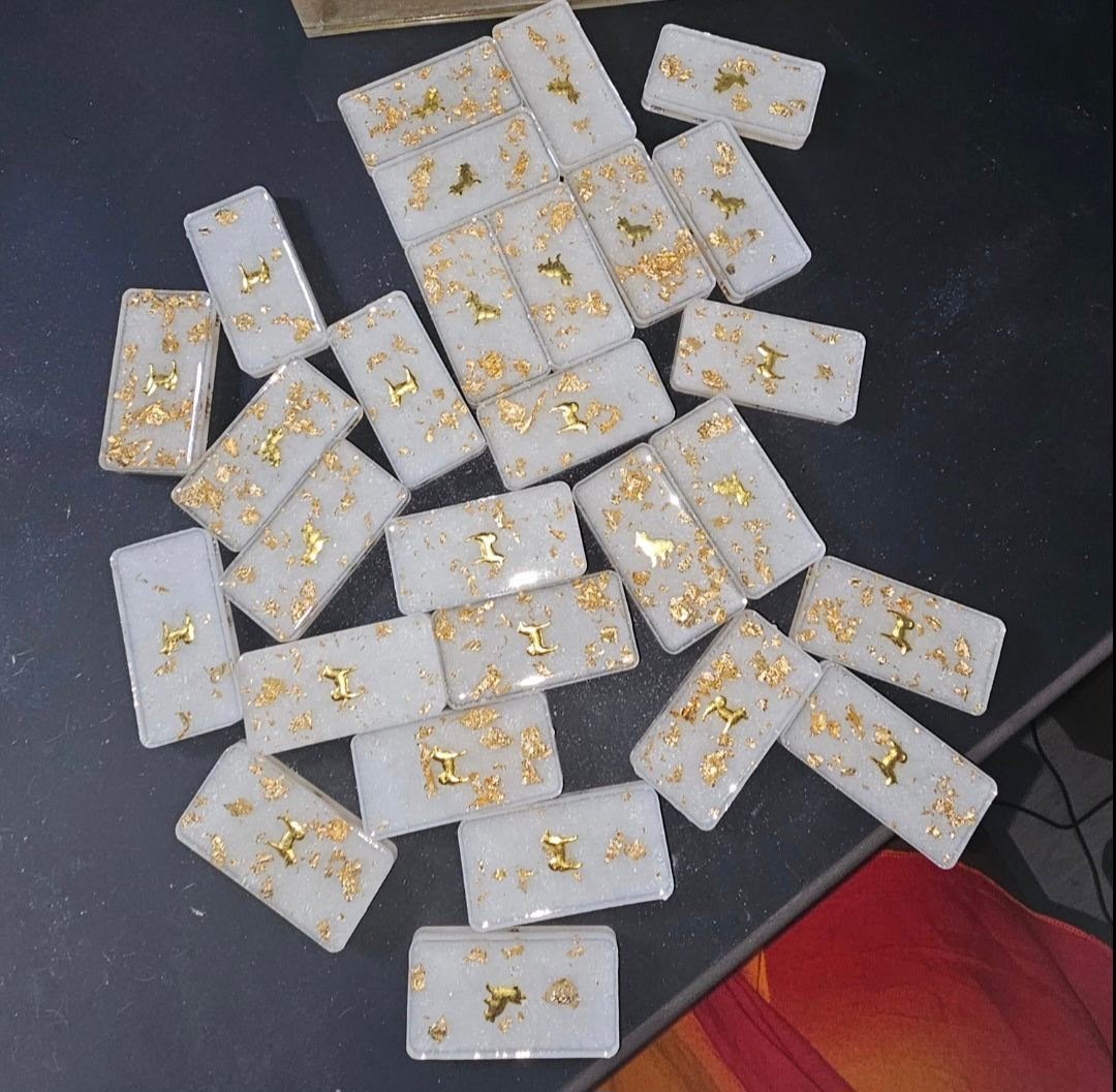 Dominos en résine (28 pcs)
