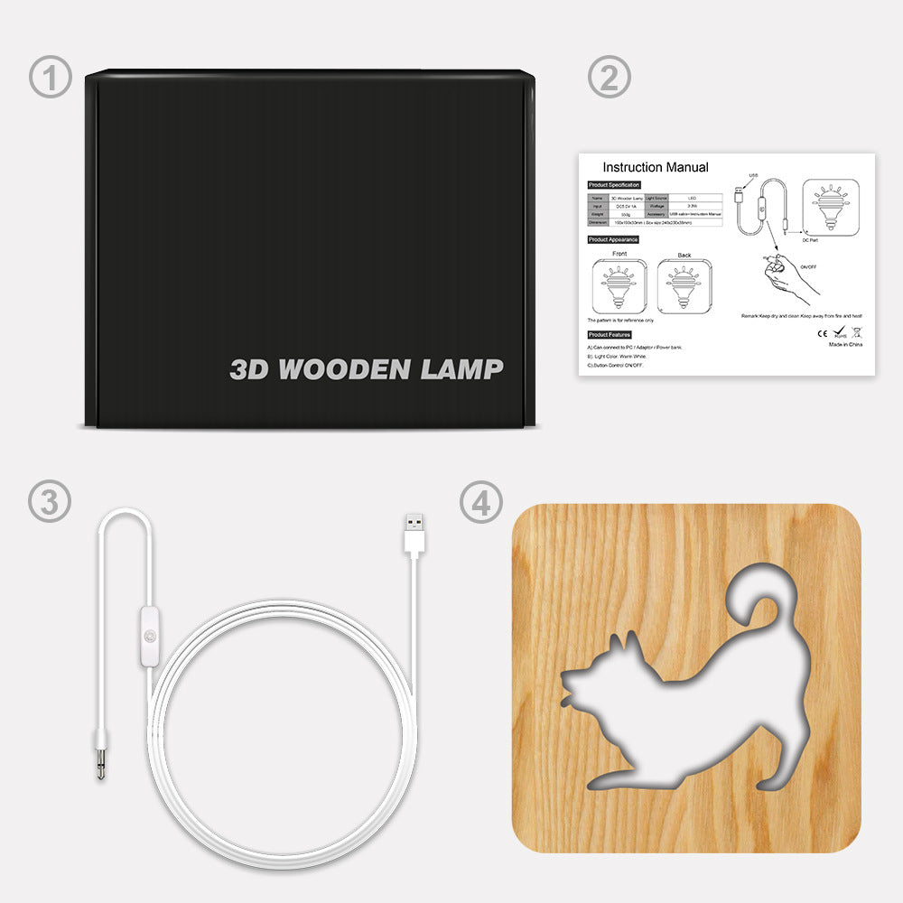 Veilleuse Lampe style Shiba Inu "DropShib"