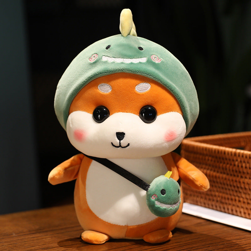 Peluche mignon Shiba inu multisituation "DropShib"