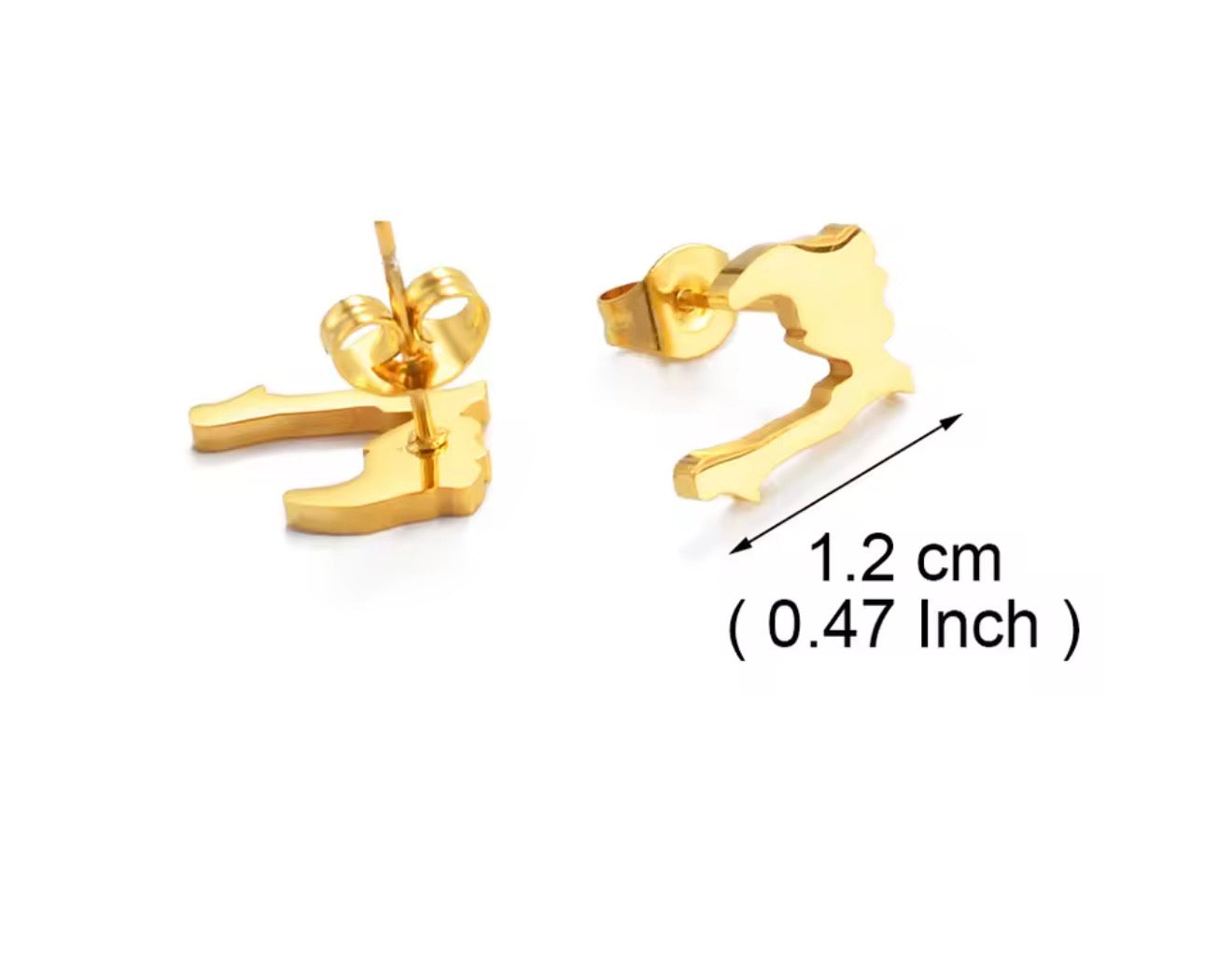 ✨ Boucles d’Oreilles en Acier Inoxydable – Carte de la Guadeloupe, Martinique 🇲🇶, Guyane 🇬🇫 & Réunion 🇷🇪