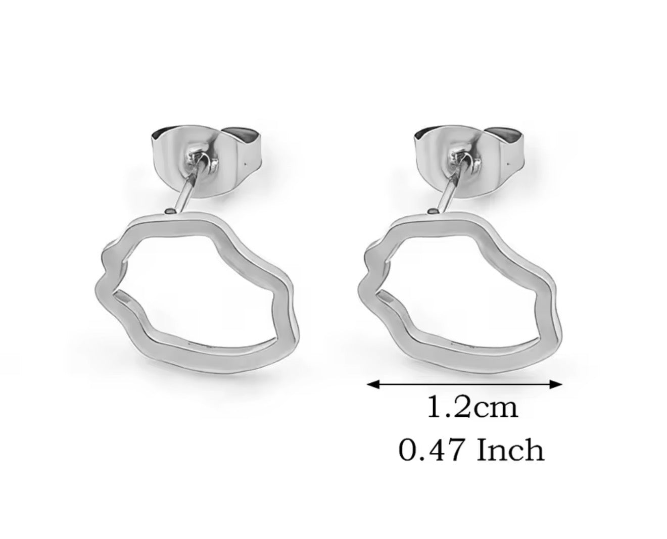 ✨ Boucles d’Oreilles en Acier Inoxydable – Carte de la Guadeloupe, Martinique 🇲🇶, Guyane 🇬🇫 & Réunion 🇷🇪