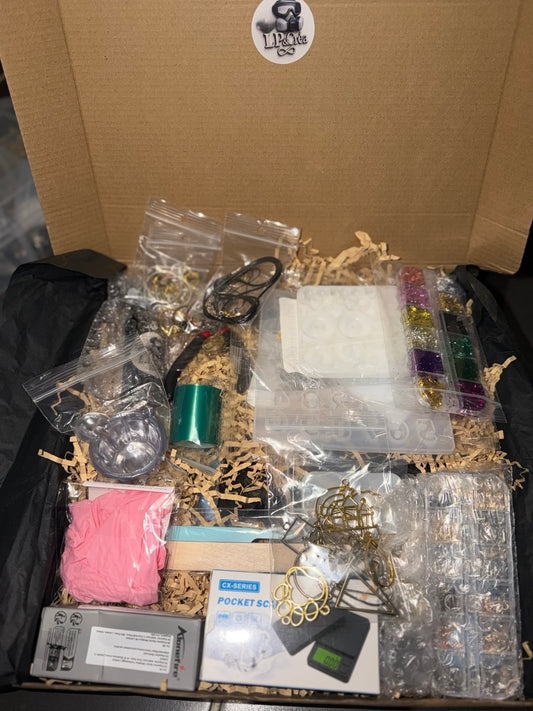 🎨 Coffret Créatif Résine UV – Kit Complet Débutant (34 pièces)