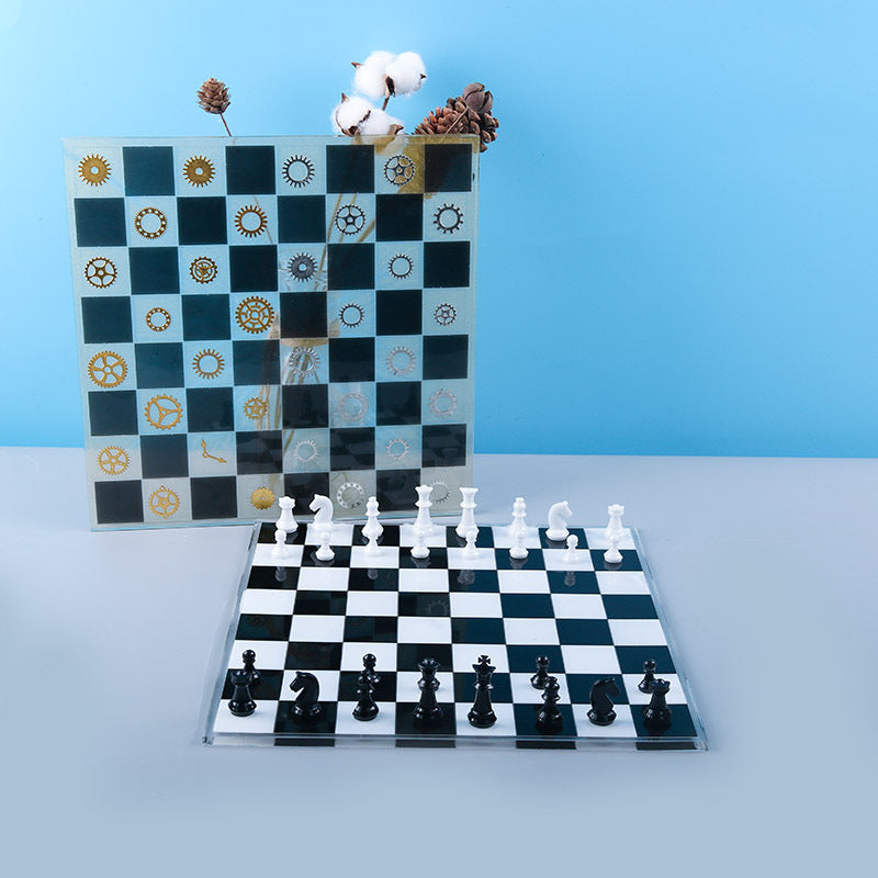 Moule en silicone Échiquiers et/ou jeu de dame "DropShib"