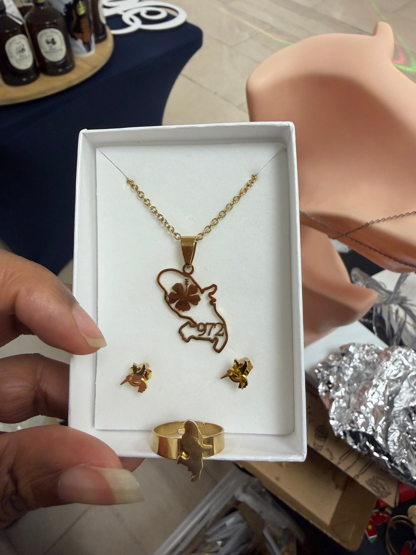 💎 Coffrets Bijoux Afro-Caraïbes acier inoxydable