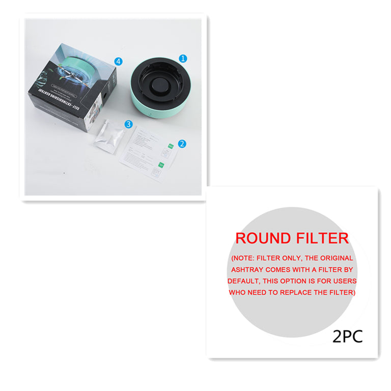 🚬️ Cendrier Purificateur d’Air Intelligent – Élimination de la Fumée & des Odeurs