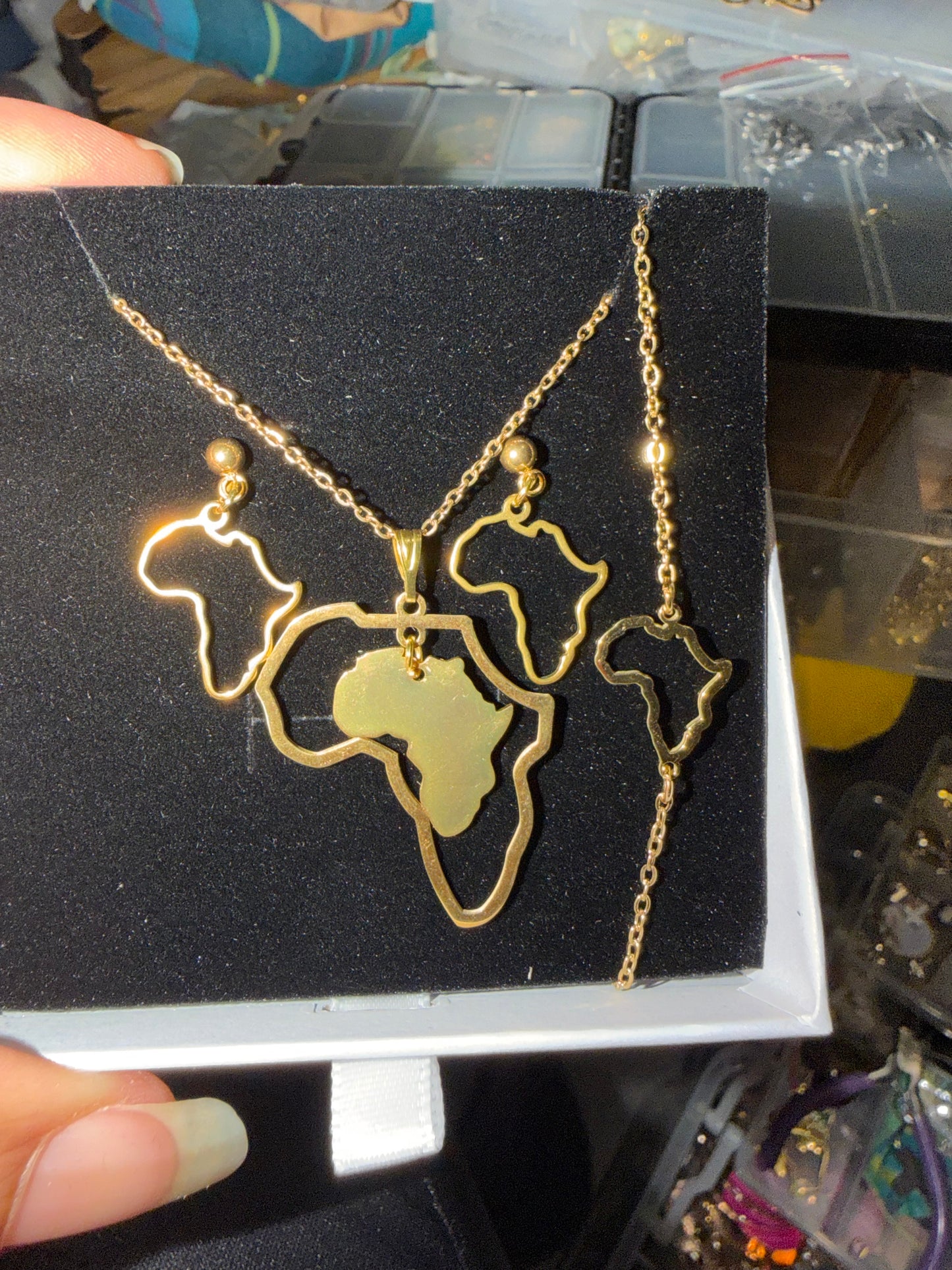 💎 Coffrets Bijoux Afro-Caraïbes acier inoxydable