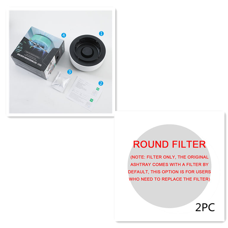 🚬️ Cendrier Purificateur d’Air Intelligent – Élimination de la Fumée & des Odeurs