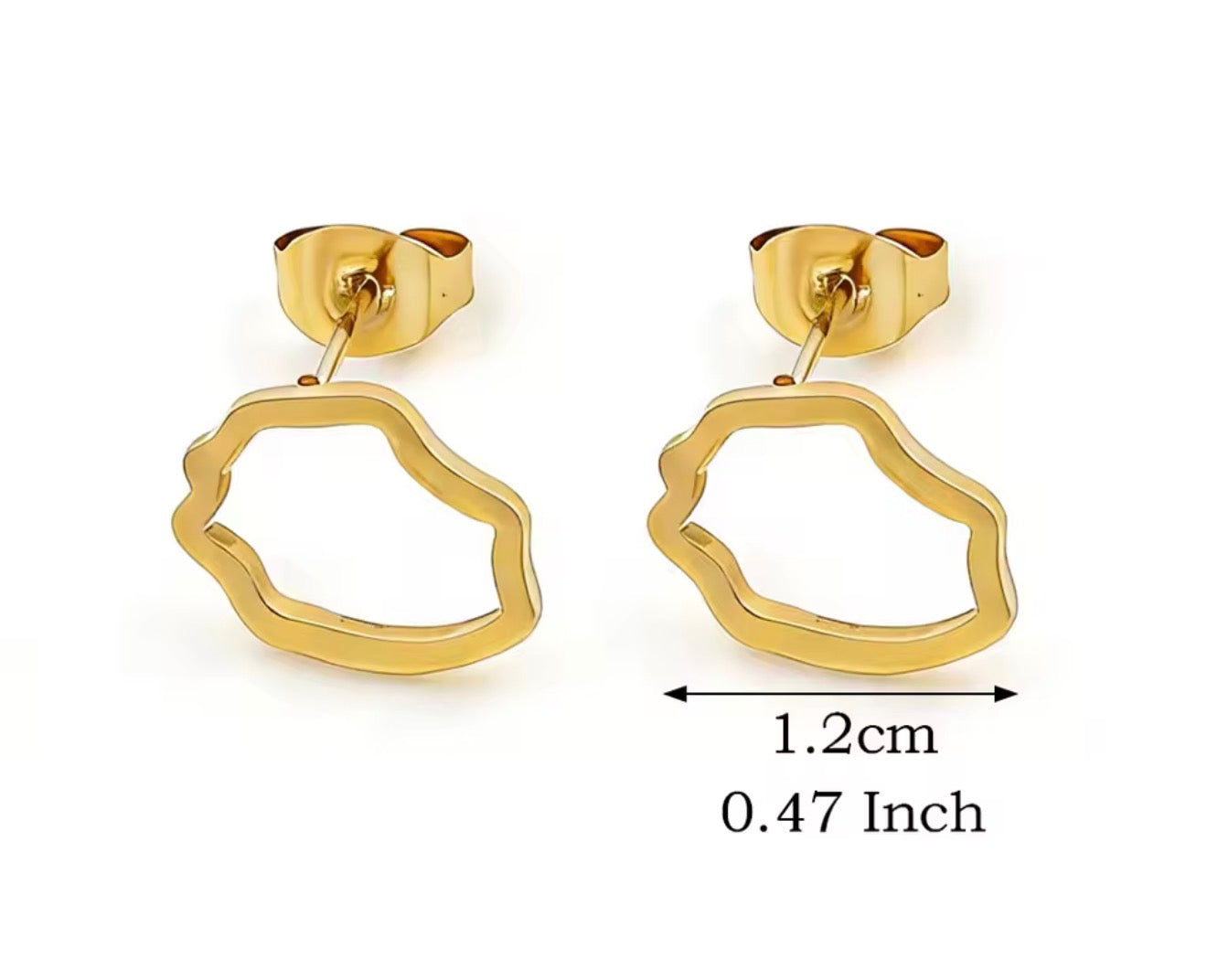 ✨ Boucles d’Oreilles en Acier Inoxydable – Carte de la Guadeloupe, Martinique 🇲🇶, Guyane 🇬🇫 & Réunion 🇷🇪