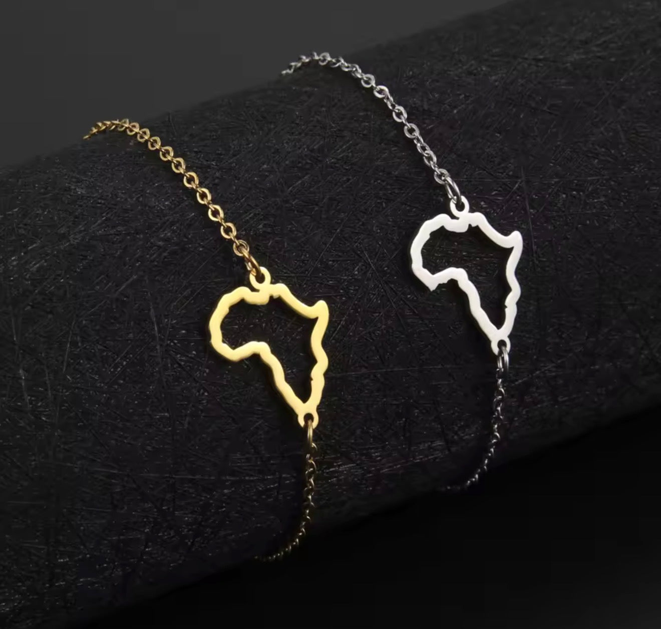✨⛓️ Bracelet, chaine de cheville ou collier en Acier Inoxydable rond – Carte de la Guadeloupe
