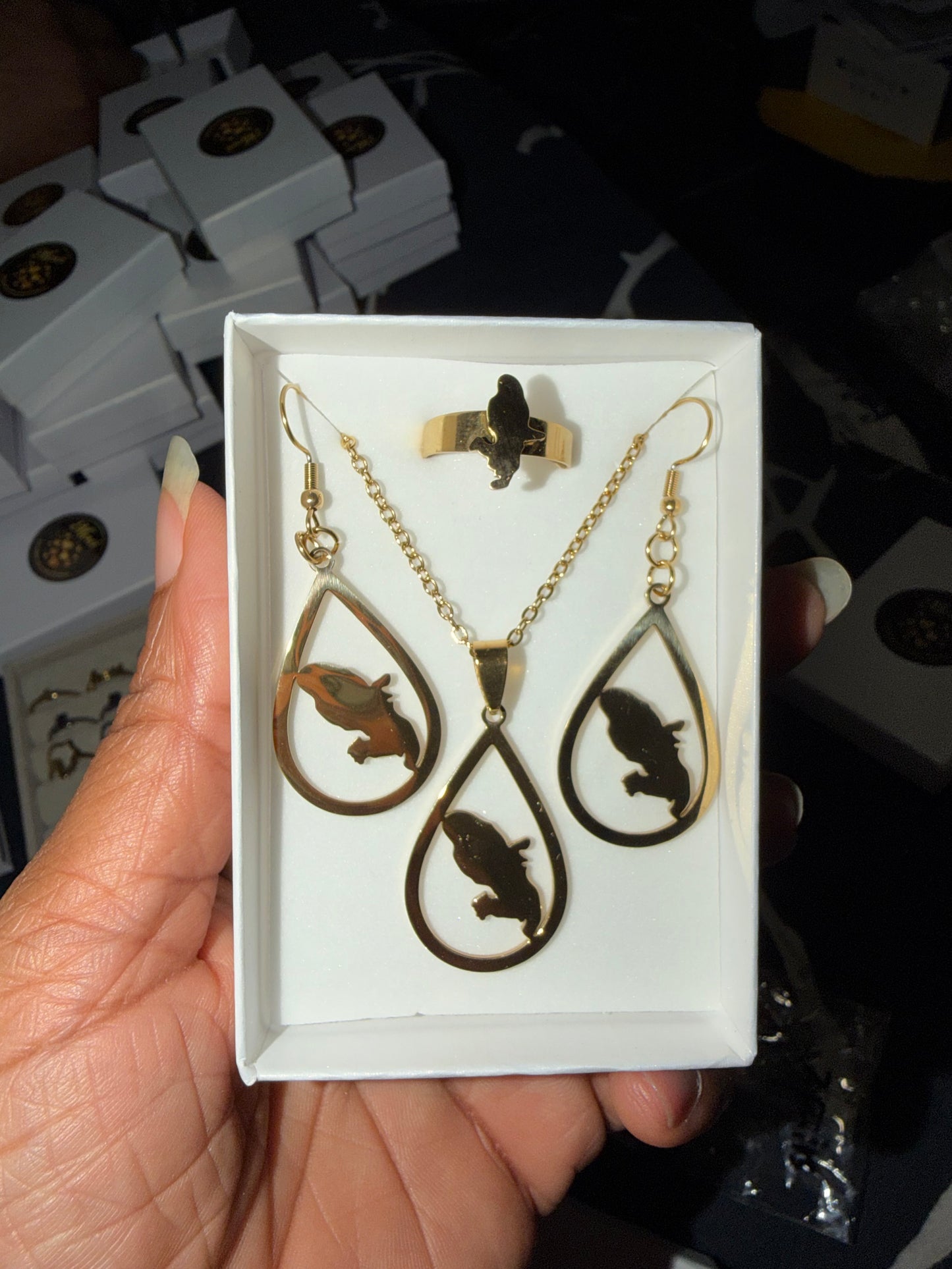 💎 Coffrets Bijoux Afro-Caraïbes acier inoxydable