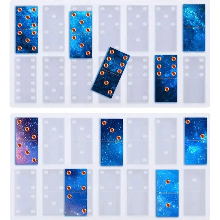 🎲 Dominos en Résine – 28 Pièces – Plusieurs Modèles au Choix