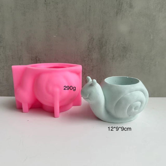 Moule en silicone, pot de fleur d'escargot "DropShib"
