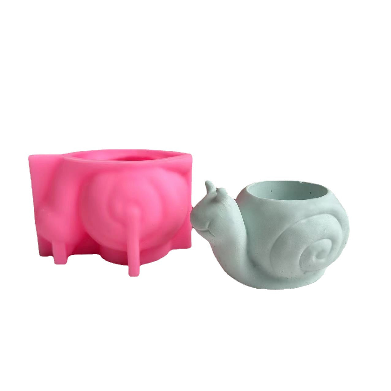 Moule en silicone, pot de fleur d'escargot "DropShib"