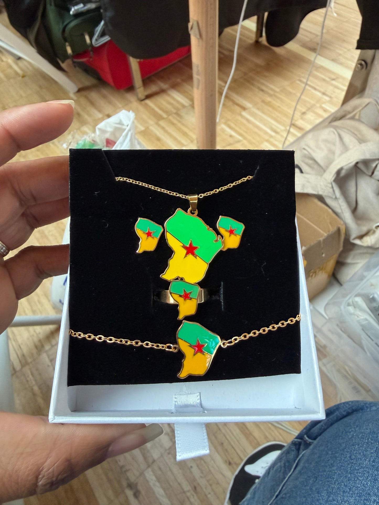 💎 Coffrets Bijoux Afro-Caraïbes acier inoxydable