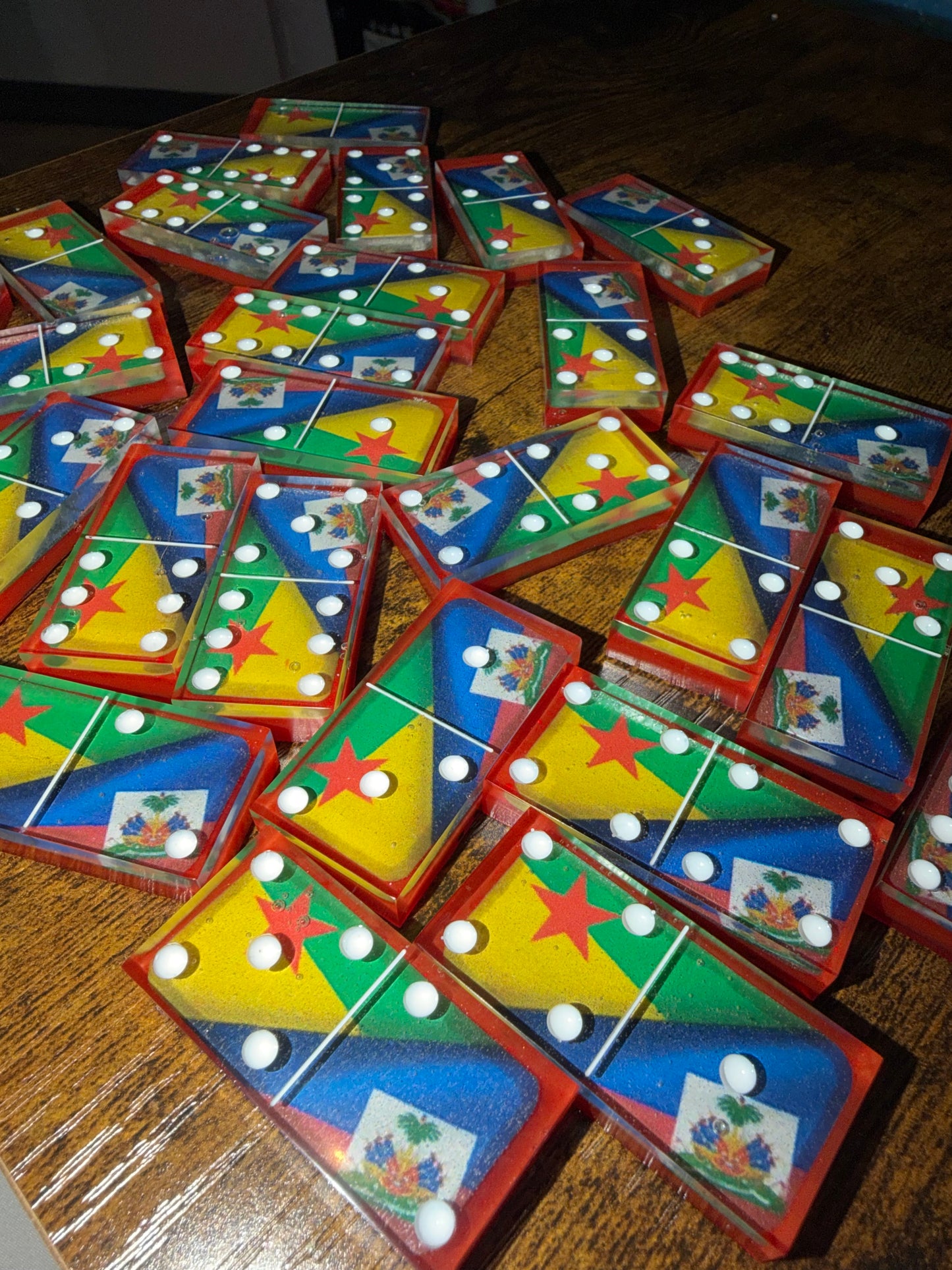 🎲 Dominos en Résine – 28 Pièces – Plusieurs Modèles au Choix