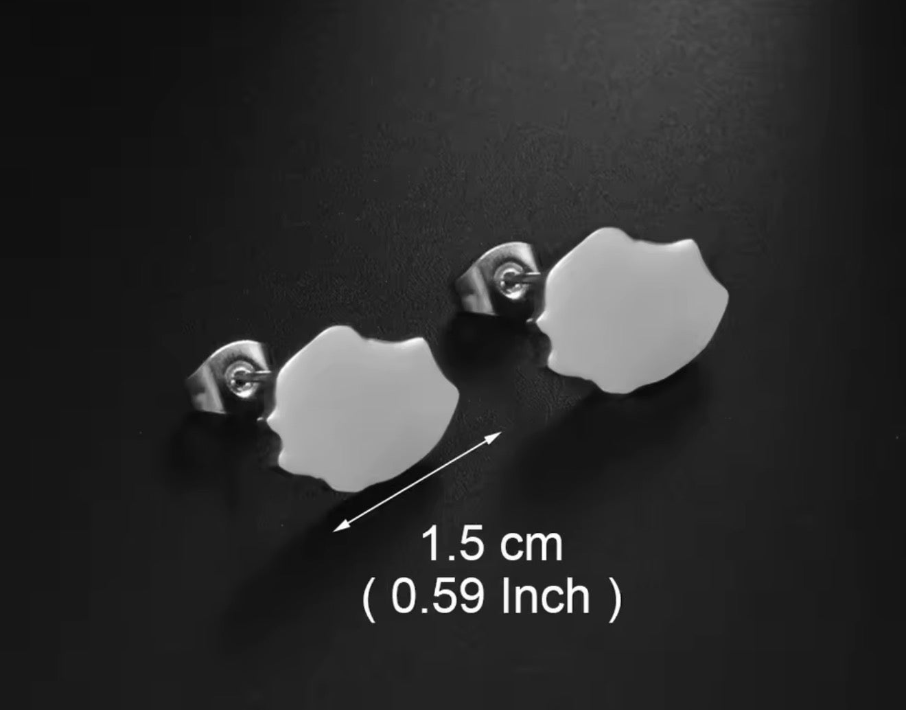 ✨ Boucles d’Oreilles en Acier Inoxydable – Carte de la Guadeloupe, Martinique 🇲🇶, Guyane 🇬🇫 & Réunion 🇷🇪