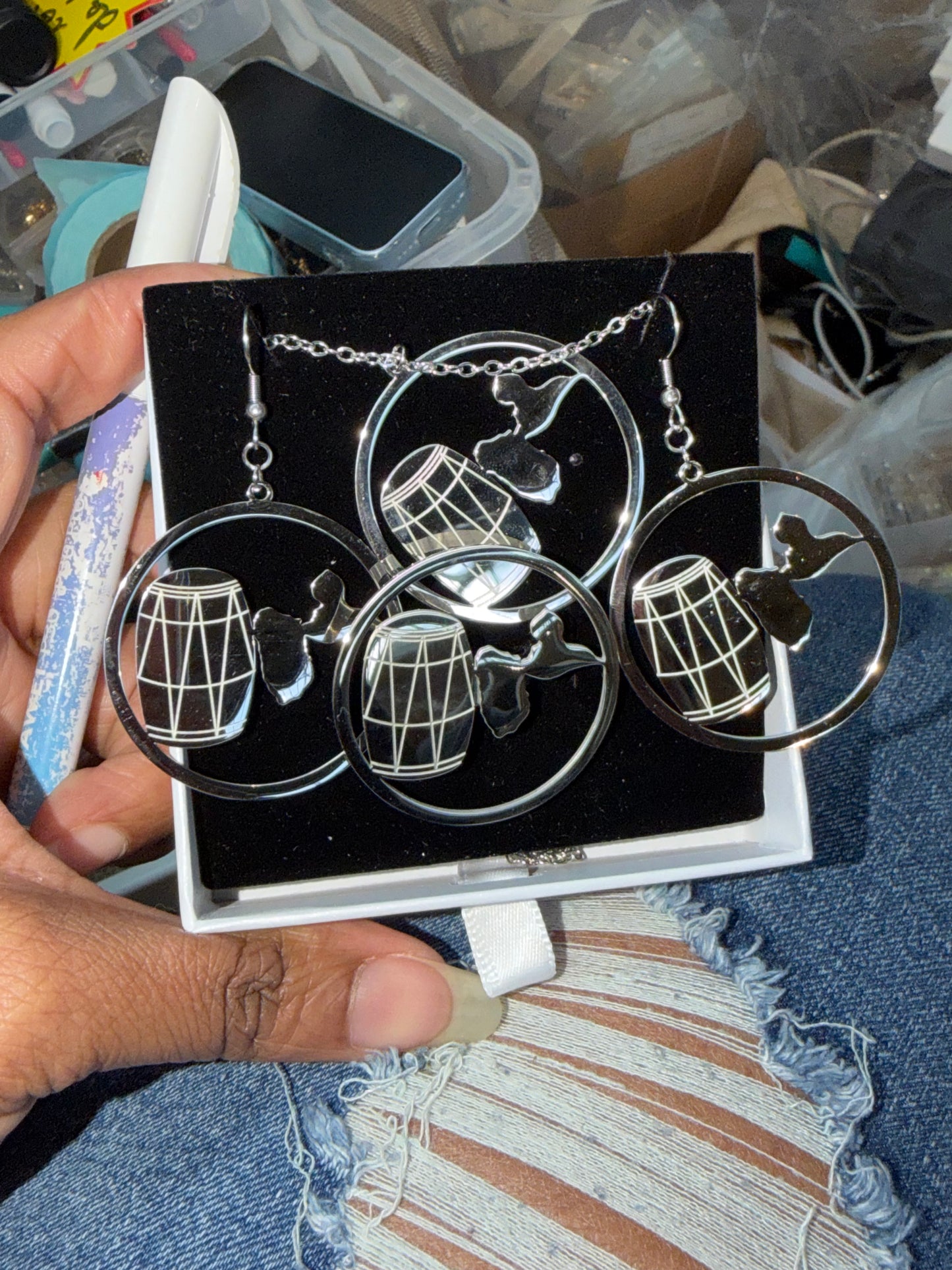 💎 Coffrets Bijoux Afro-Caraïbes acier inoxydable