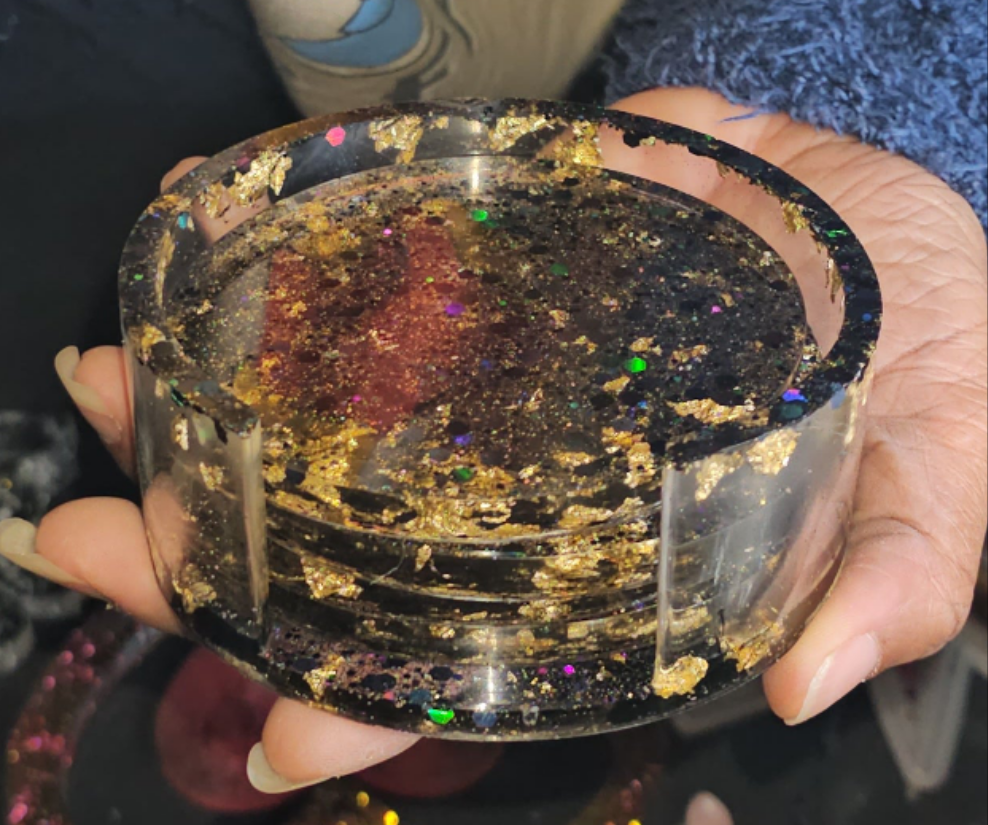 Dessous de verre en résine (par lot)