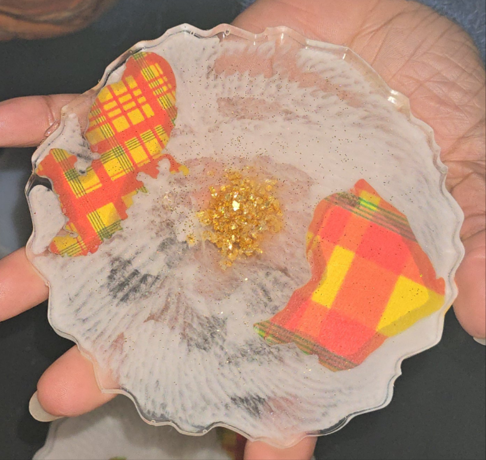 Dessous de verre en résine (par lot)