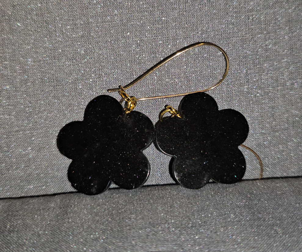 Boucles d'oreilles en résine Fantaisies (la paire)
