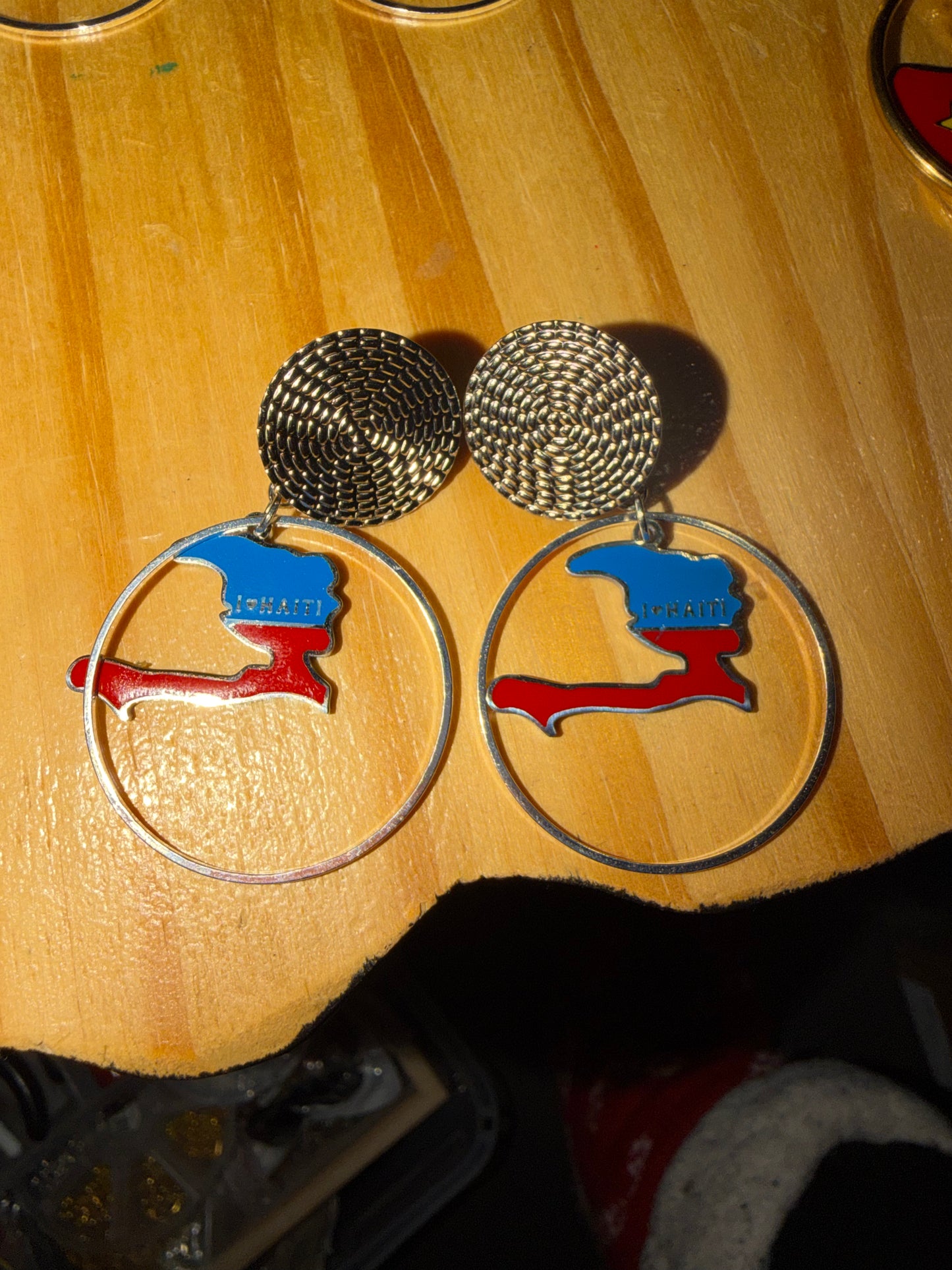 🌺 Boucles d’oreilles créole « KAWINA » Antilles/Guyane
