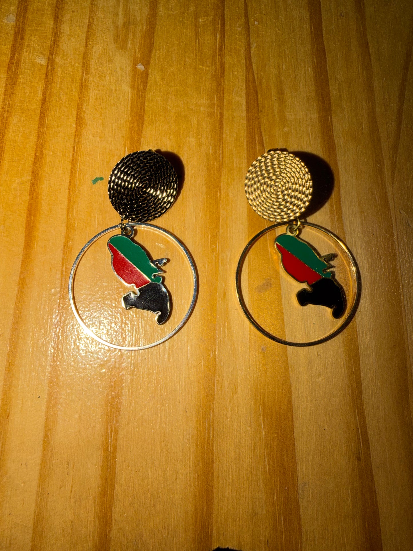 🌺 Boucles d’oreilles créole « KAWINA » Antilles/Guyane