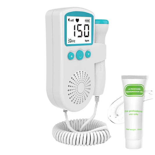 🩺 Doppler Fœtal – Détecteur de Fréquence Cardiaque du Bébé avec Écran LCD