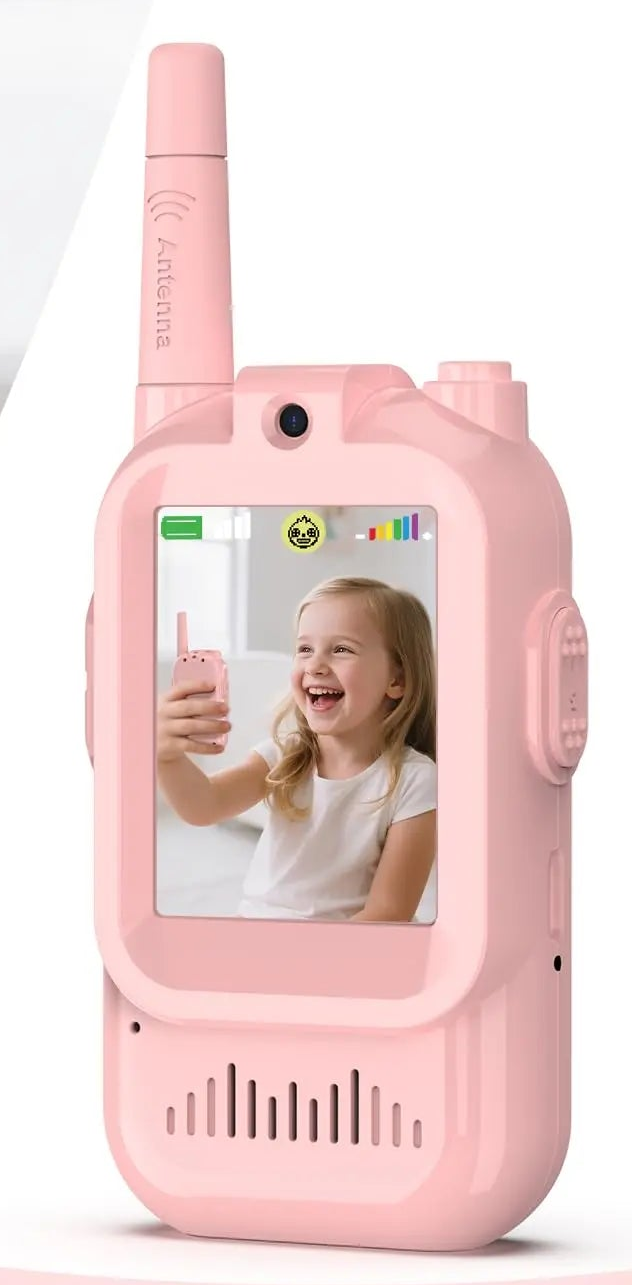 📸📡 Lot de 2 Mini Talkie-Walkies pour enfant avec Caméra – Rechargeables