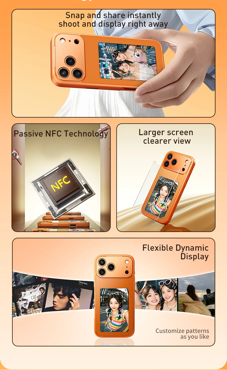 📱✨ Coque NFC pour iPhone personnalisable – Photo à l’Arrière – Plusieurs Modèles & Couleurs