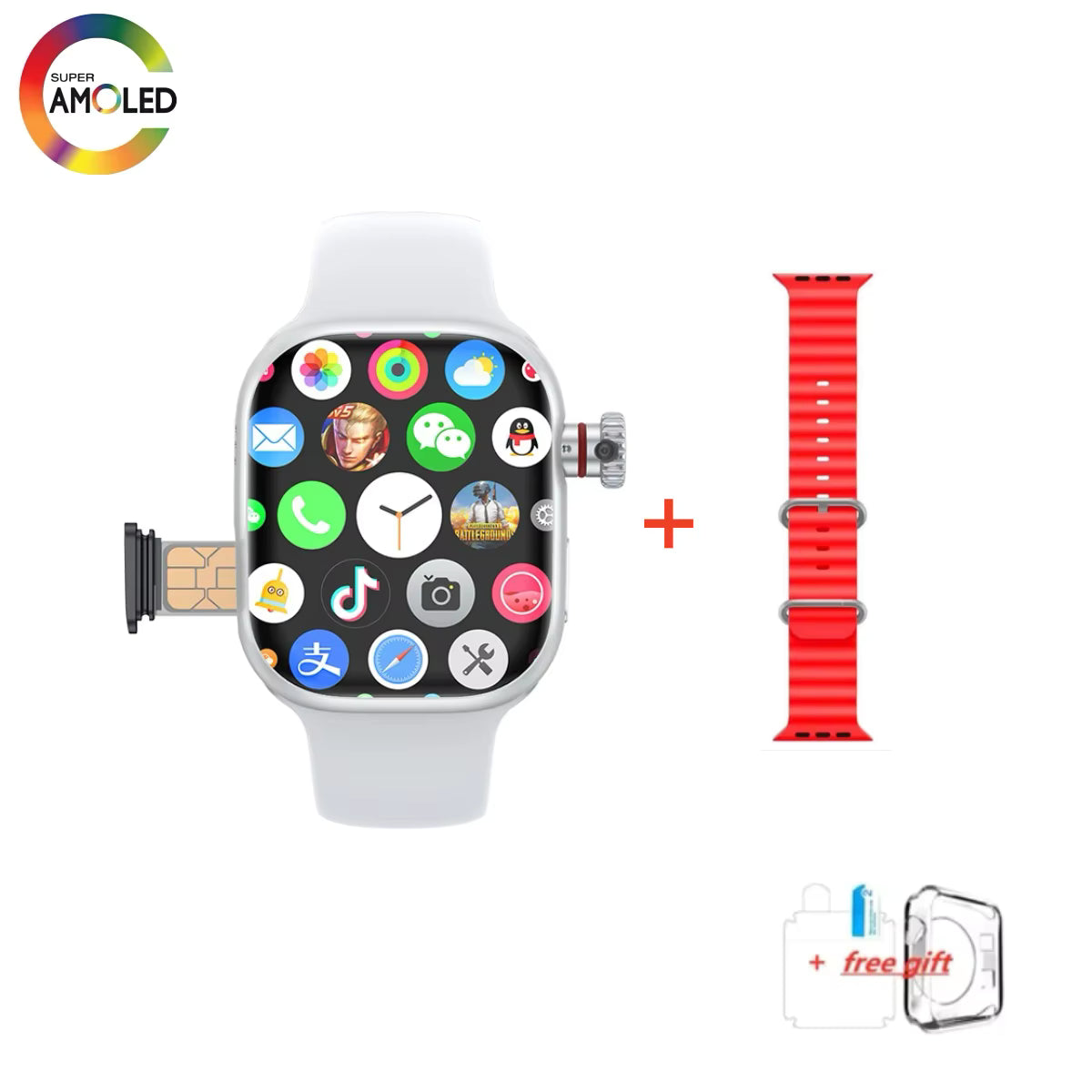 ⌚ Montre SmartWatch CD99 X 5G – Caméra Rotative 180° – GPS – SIM – WiFi